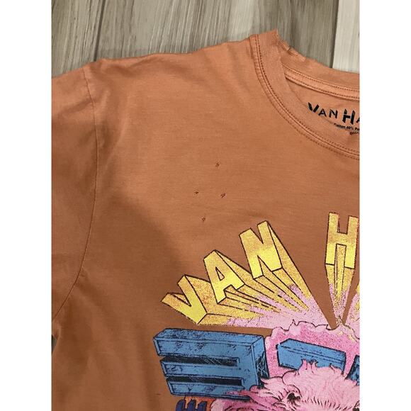 Van Halen Live 1982 Oversized Distressed Tshirt Size S - Picture 5 of 9